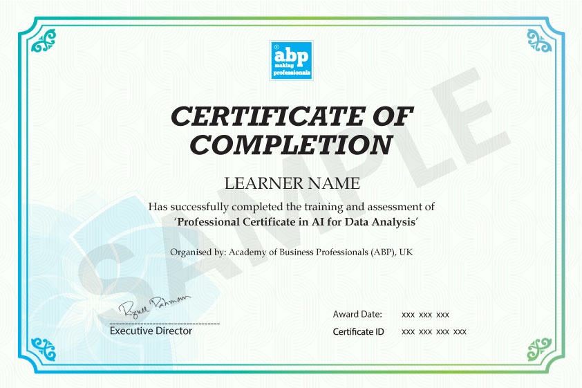 AI For Data Analysis Certificate Demo