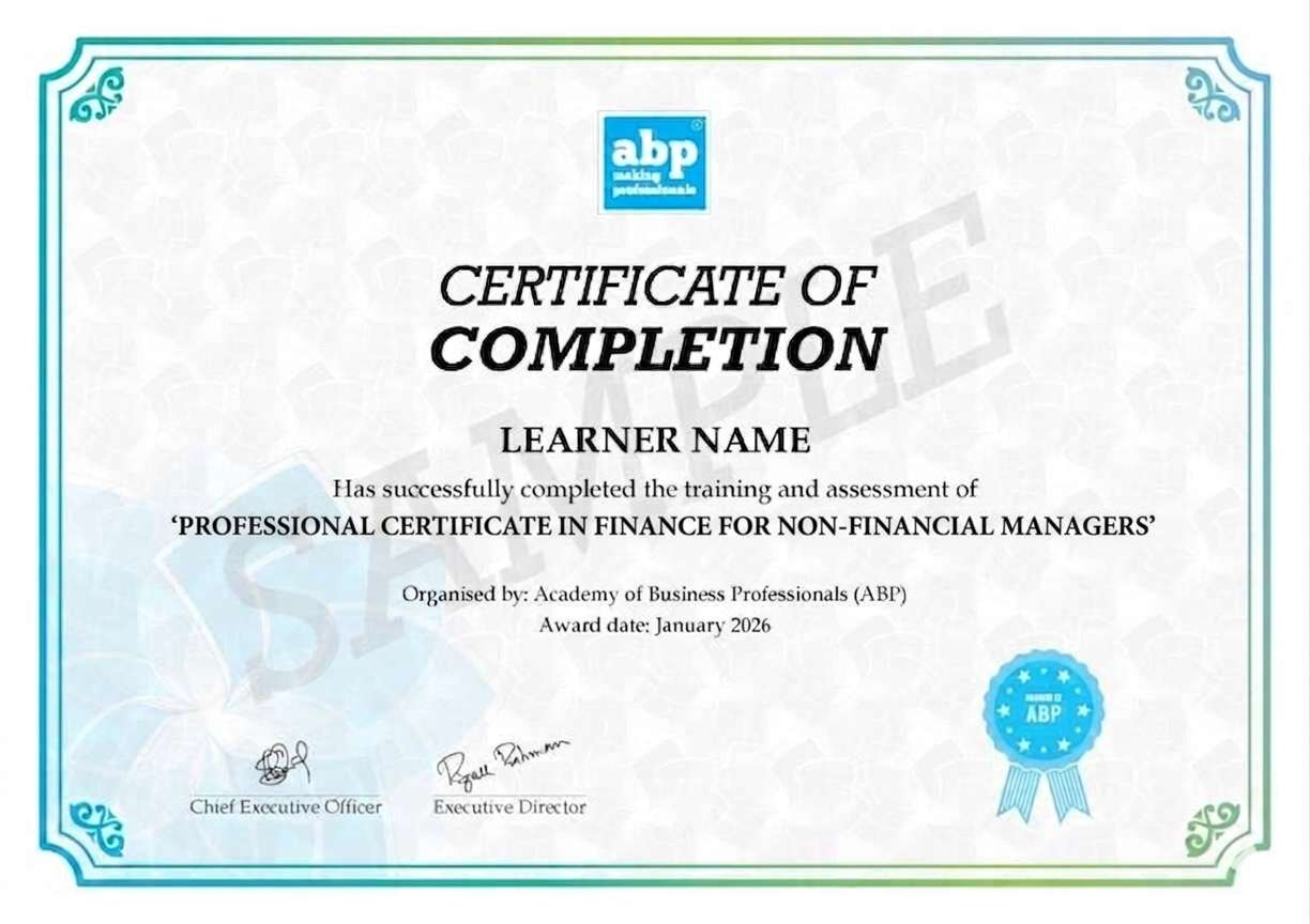 PC in AI-Powered Finance for Non-Financial Managers Certificate