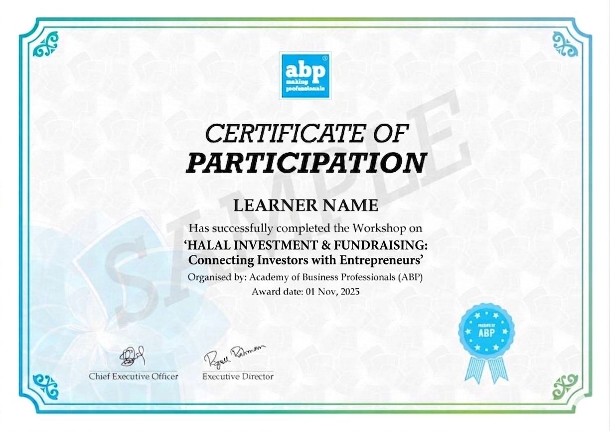 Workshop Certificate