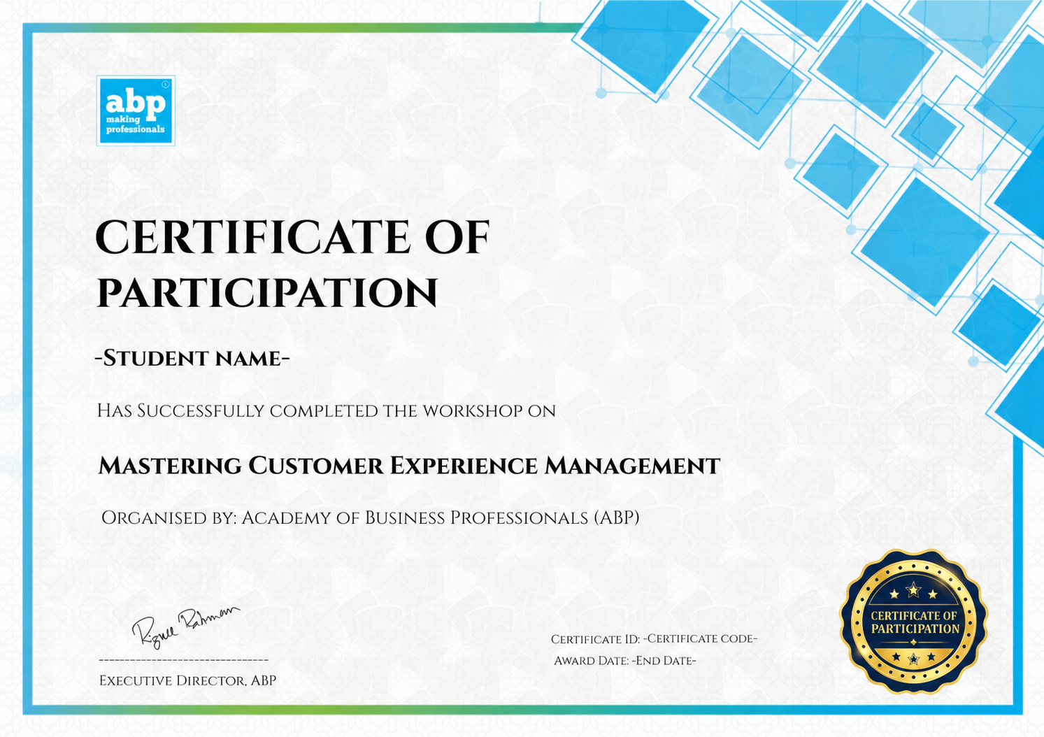 Mastering Customer Experience Management Verified Certificate