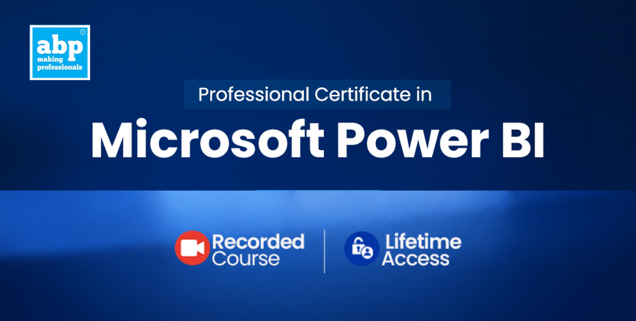 Professional Certificate in Microsoft Power BI
